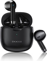 Docci® Draadloze Oordopjes - Bluetooth Earpods - Draadloze Oortjes - Koptelefoon voor IOS & Android - Zwarte Draadloze Oordopjes