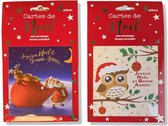 Lannoo 16 Cartes de Noël avec enveloppes Format Normalisé - 12x12cm