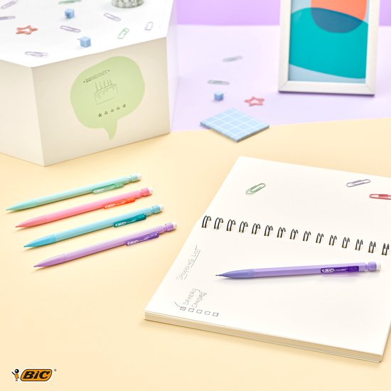 Crayon noir HB/2 BIC évolution avec embout gomme | Proximit Fourniture