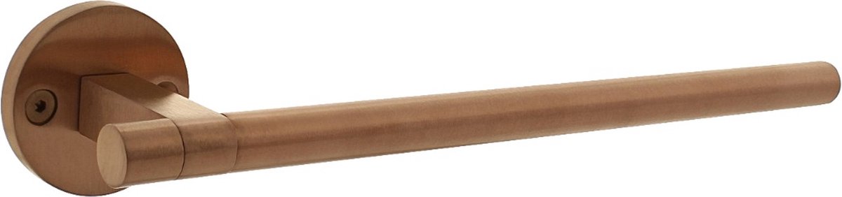 Intersteel Deurkruk Shiraat Grand&Johnson op rozet éénzijdig verdekt links ø55x8mm PVD koper mat