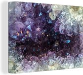 Tableaux - Gros plan améthyste - Peintures cm - Décoration murale