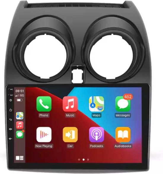 CarPlay Nissan Qashqai 20062013 Android 10 navigatie en