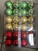 4 stuks 4 kerstballen parel 100 mm