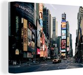 Canvas Schilderij Reclameborden Times Square - 80x60 cm - Wanddecoratie