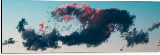 WallClassics - Dibond - Bijzondere Wolk - 90x30 cm Foto op Aluminium (Wanddecoratie van metaal)