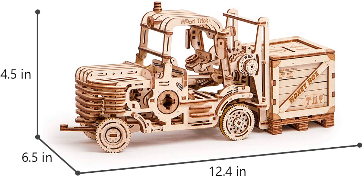 Wood Trick – Modelbouw 3D houten puzzel – ‘Geared safe’ (WDTK037) – 259 stuks - Geen Wood Trick – Modelbouw 3D houten puzzel – ‘Geared safe’ (WDTK037) – 259 stuks - Geen