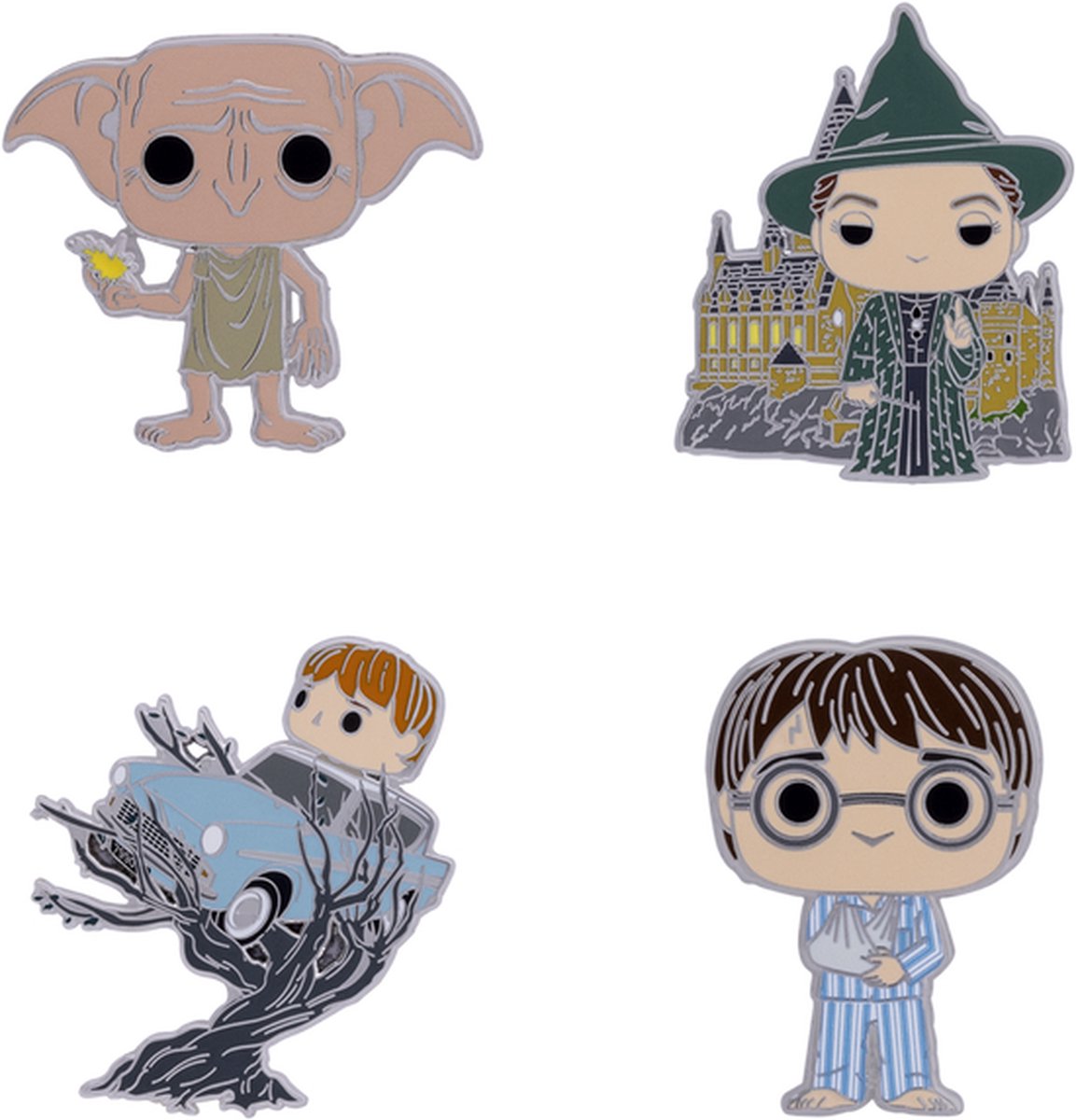 Loungefly: Harry Potter - Harry Potter and the Chamber of Secrets 20e verjaardag Enamel Pin Set
