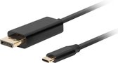 USB C to DisplayPort Adapter Lanberg CA-CMDP-10CU-0030-BK 3 m Black