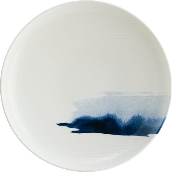 Assiette Bonna - Blue Wave - Porcelaine - 25 cm 1300 cc - lot de 6