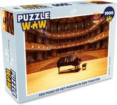 Puzzel Een piano op het podium in een theater - Legpuzzel - Puzzel 1000 stukjes volwassenen