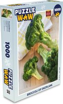 Puzzel Broccoli op snijplank - Legpuzzel - Puzzel 1000 stukjes volwassenen