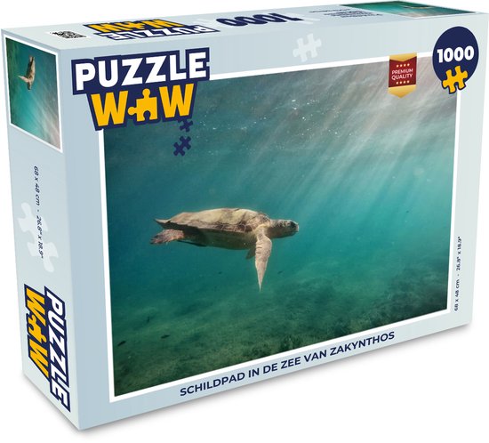 Puzzle Tortue dans la mer de Zakynthos - Puzzle - Puzzle 1000 pièces  adultes | bol.com