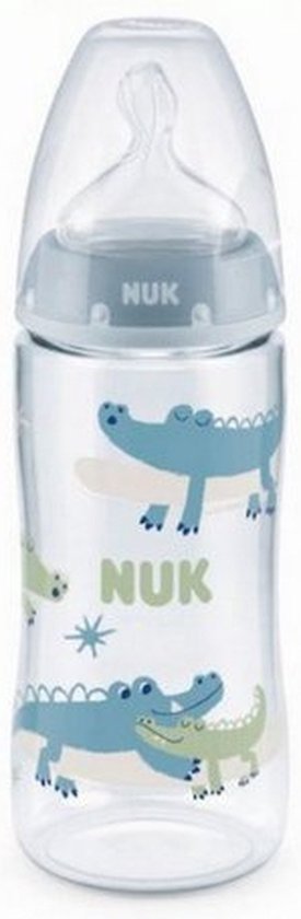 Babyflesje - NUK First Choice+ | 360ml | XL | 6-18 m | krokodil | 6-18 maanden