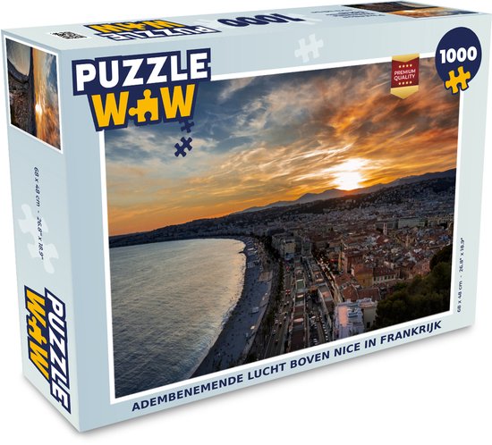 Puzzle Coucher de Soleil - Nice - France - Puzzle - Puzzle Adulte 1000  Pièces