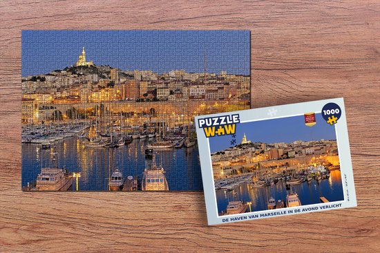 Puzzle Soirée - Port - Marseille - Puzzle - Puzzle 1000 pièces