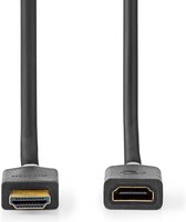 Nedis High Speed ​​HDMI-Kabel met Ethernet - HDMI Connector - HDMI Output - 4K@60Hz - ARC - 18 Gbps - 1.00 m - Rond - PVC - Antraciet - Doos