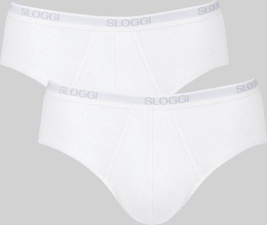 sloggi men Basic Heren Midi slip - 2-pack - Wit - Maat L