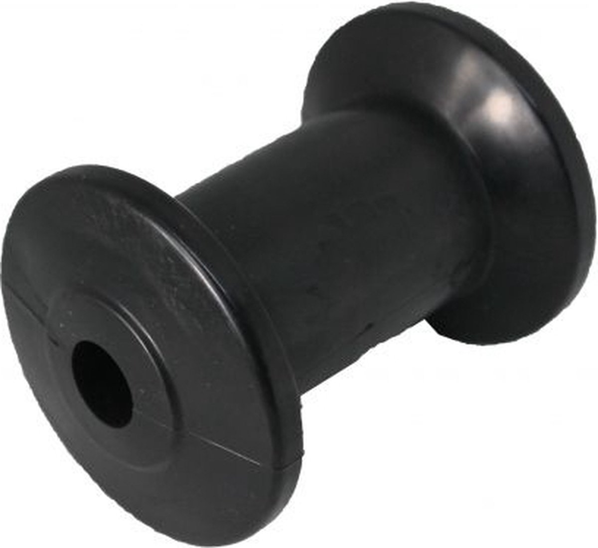 Kielrol zwart - 98x68,5 mm - naafdiameter 16 mm