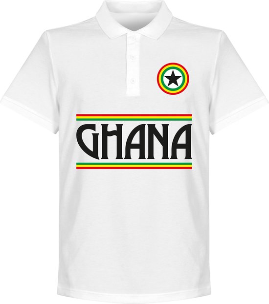 Ghana Team Polo - Wit - 4XL