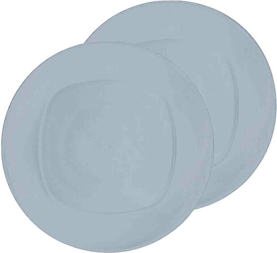 Excellent Houseware Ontbijt/dinerbordjes - 8x stuks - wit - 20 cm — afbeelding 3