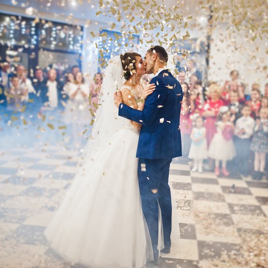 Canon à confettis Relaxdays or - papier - popper de party 40 cm - mariage - enterrement de vie de jeune fille