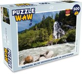 Puzzel Waterval bij de Grossglockner in Oostenrijk - Legpuzzel - Puzzel 500 stukjes
