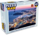 Puzzel Uitzicht over een verlicht Busan in Zuid-Korea - Legpuzzel - Puzzel 500 stukjes