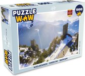 Puzzel Wielrennen - Sneeuw - Bergen - Legpuzzel - Puzzel 1000 stukjes volwassenen