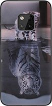Coque arrière en Siliconen ADEL pour Huawei Mate 20 Pro - Cats Shadow Tiger