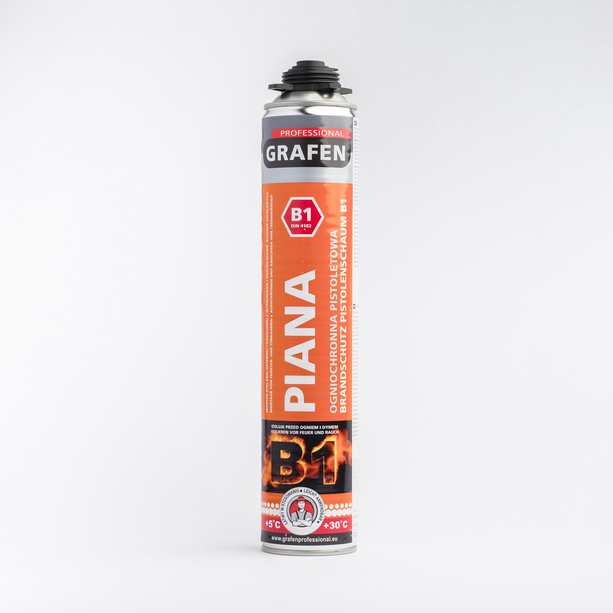GRAFEN PROFESSIONAL PU Fire-Resistant Schuim B1 750 ml 845g
