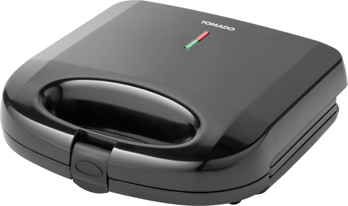 Tomado TGS2000B - Tosti ijzer - Grill apparaat - Tosti apparaat - PFAS vrij – Sandwich maker - 21,5 x 12 cm - 750 watt – Zwart — cadeau in Kookcadeaus - foto 3