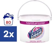Vanish Oxi Action Crystal White Base Poeder - Voor Witte Was - 2,4kg x 2