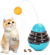 Nobleza Tuimelaar kat - Snackspeeltje kat - Snackbal kat - Tol met Speelballetje - Interactief kattenspeelgoed - Voedselbal voor katten