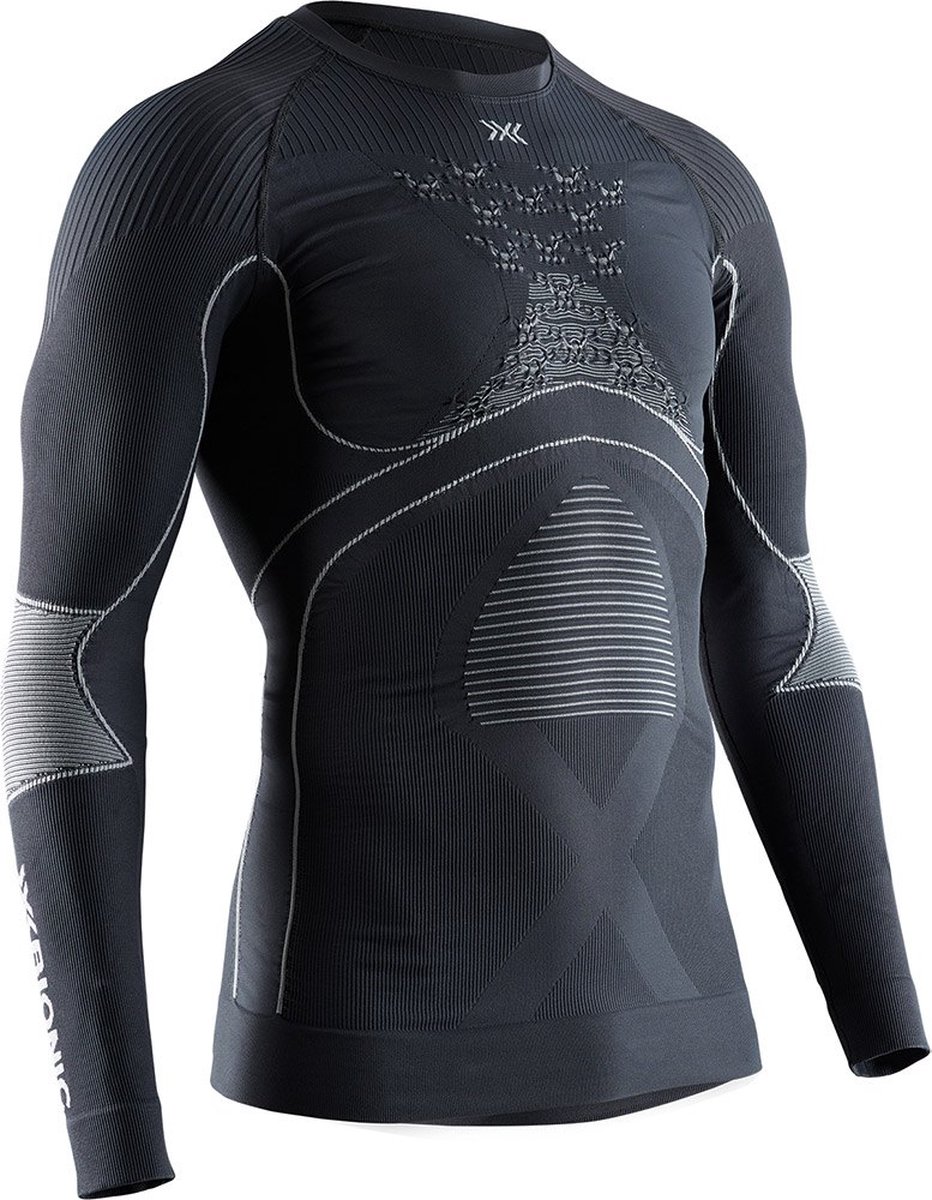 X-Bionic Energy Accumulator 4.0 Longsleeve Shirt Heren, charcoal/pearl grey Maat XL