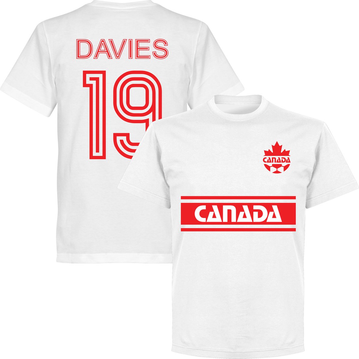 1199x1200.jpg Canada Davies 19 Retro Team T-Shirt - Wit - XL - Afbeelding 1
