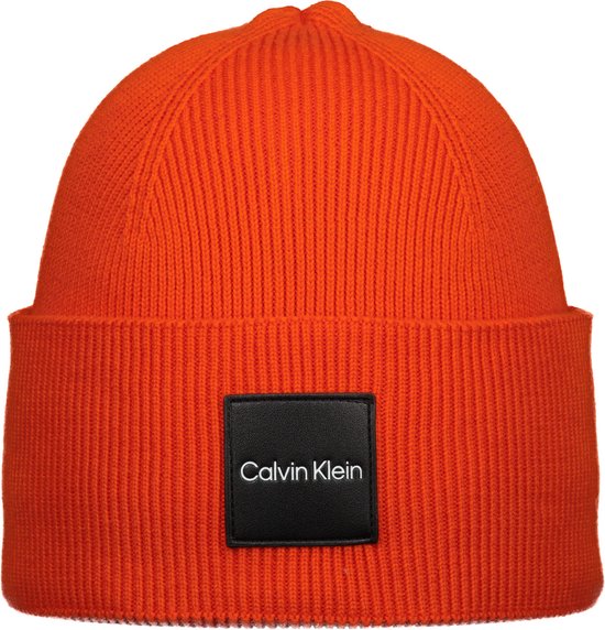 Calvin Klein Muts - Oranje | bol.com