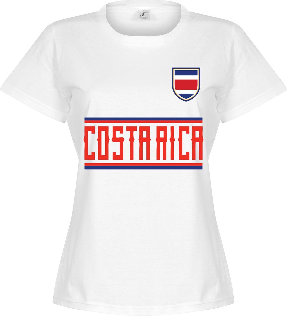 1092x1200.jpg Costa Rica Team T-Shirt - Wit - Dames - M - Afbeelding 1