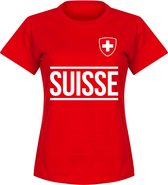 Zwitserland Team T-Shirt - Rood - Dames - M