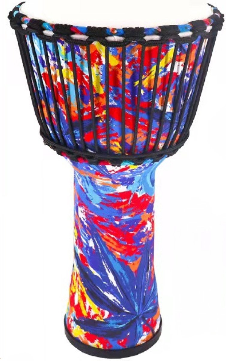 Knobbout Music United Djembé trom Geitenvel, Afrikaanse stijl, Touwspanning