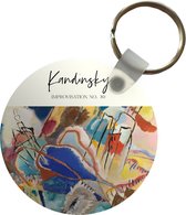 Sleutelhanger - Kunst - Kandinsky - Improvisation no. 30 - Plastic - Rond - Uitdeelcadeautjes