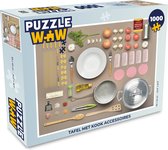 Puzzel Tafel met kook accessoires - Legpuzzel - Puzzel 1000 stukjes volwassenen