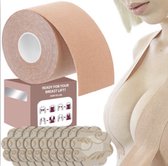 Boob Tape - Boobtape - Plak BH - Inclusief 10 x Wasbare Nipple Covers - Borst Tape - 5 Meter