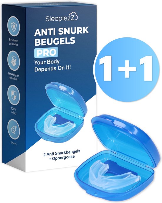 SleepiezZ® PRO Anti Snurkbeugel - 2 Snurkbeugels – Anti Snurk bitje