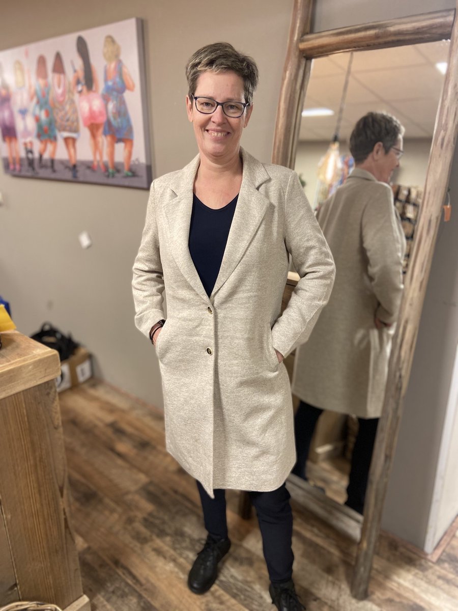 CarCarrie Mel Coat OTW Etherea/Melange