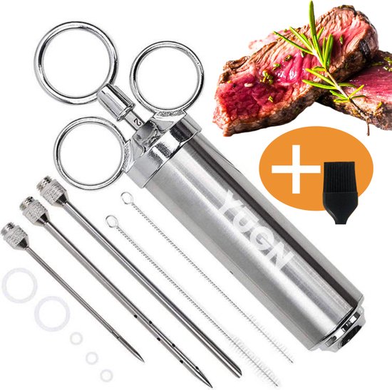 YUGN Marinade Injectiespuit Marinade Injector Vlees injectiespuit