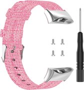 Nylon bandje - geschikt voor Garmin Forerunner 45 / 45S - roze