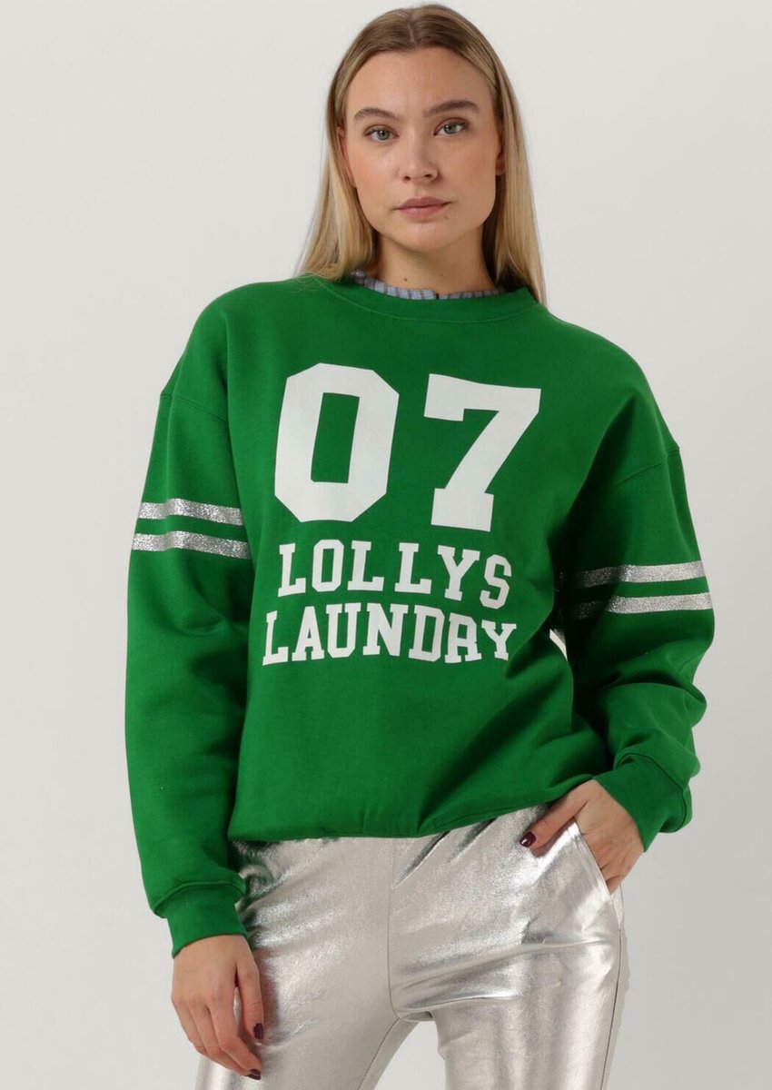 Lollys Laundry Madrid Sweat Truien Vesten Dames Sweater Hoodie Vest Groen . bol