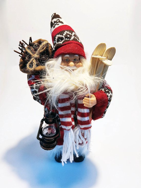 Père Noël 35 cm - Père Noël - Poupée de Décorations de Noël de Noël -  Figurine de Noël