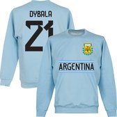 Argentinië Dybala 21 Team Sweater - Lichtblauw - S