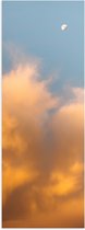 WallClassics - Poster (Matte) - Oranje Clouds - 20x60 cm Photo sur Papier Poster d'aspect Mat